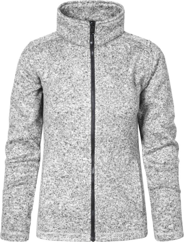 Promodoro 7725 Dámská pletená fleecová bunda 40.7725 heather grey - Dámské oblečení bundy