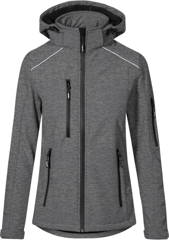 Promodoro 7855 Dámská 3-vrstvá softshellová bunda 40.7855 heather grey