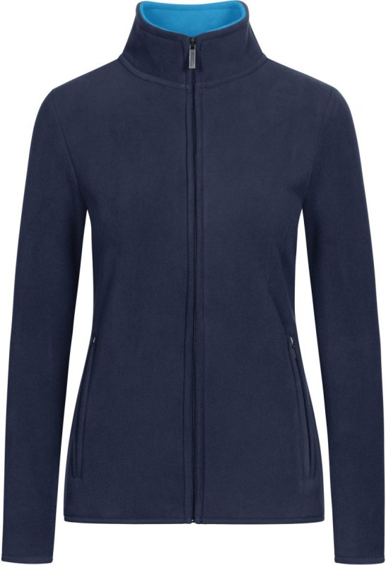 Promodoro 7965 Dámská dvojitá fleecová bunda 40.7965 navy/aqua