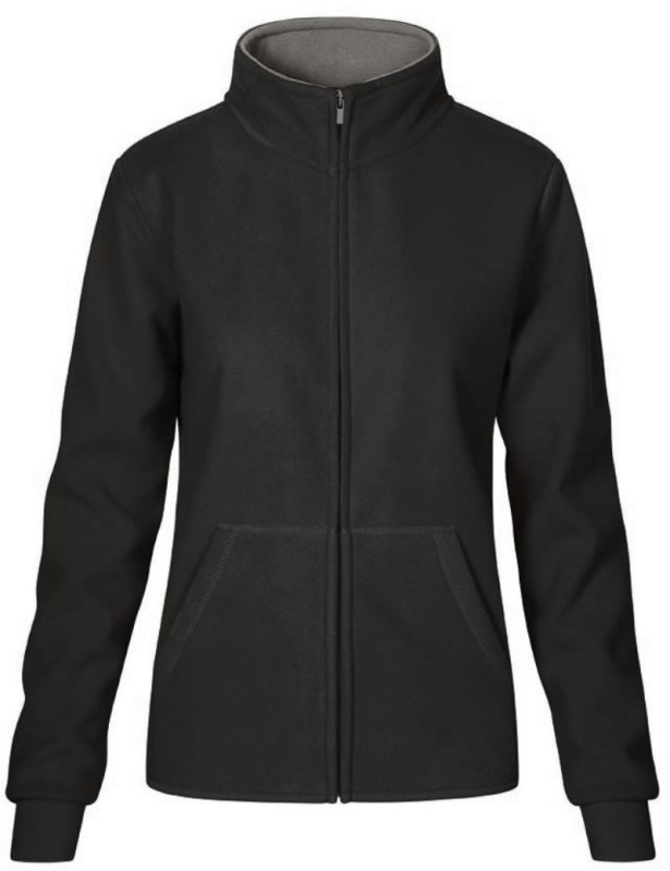 Promodoro 7985 Dámská dvojitá fleecová bunda 40.7985 graphite/light grey