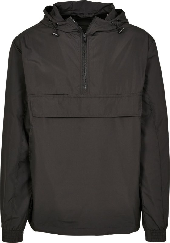 Build your Brand BY 096 Větrovka s&nbsp;1/4 zipem 56.0096 black - Dámské oblečení bundy