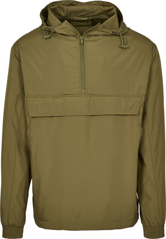Build your Brand BY 096 Větrovka s 1/4 zipem 56.0096 olive