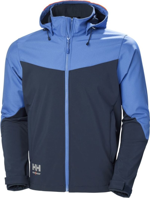 Helly Hansen Oxford 74290 3-vrstvá softshellová bunda s&nbsp;kapucí "Oxford" 59.4290 navy/stone blue - Dámské oblečení bundy