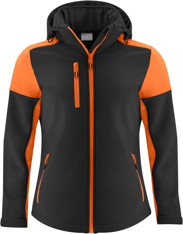 Printer Prime Softshell Women Dámská softshellová bunda 61.1066 black/orange