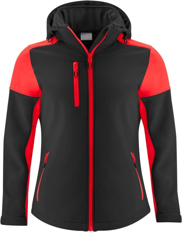 Printer Prime Softshell Women Dámská softshellová bunda 61.1066 black/red