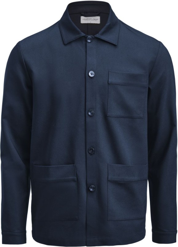 J.Harvest & Frost Patch Pocket Overshirt Košilová bunda 63.2101 navy - Dámské oblečení bundy
