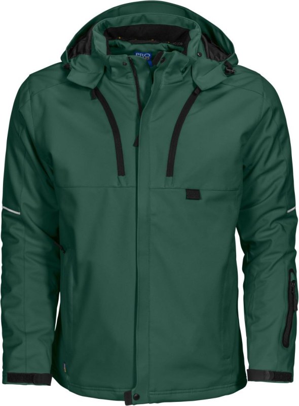 ProJob 3407 Padded Jacket Zateplená pracovní softshellová bunda 64.3407 forest green