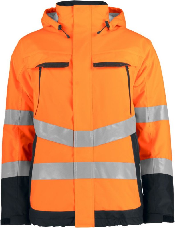 ProJob 6441 Padded Jacket Polstrovaná bezpečnostní bunda 64.6441 hi vis orange/black