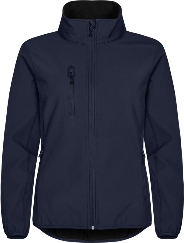 Clique Classic Softshell Jkt W Dámská 3-vrstvá softshellová bunda 67.0915 dark navy