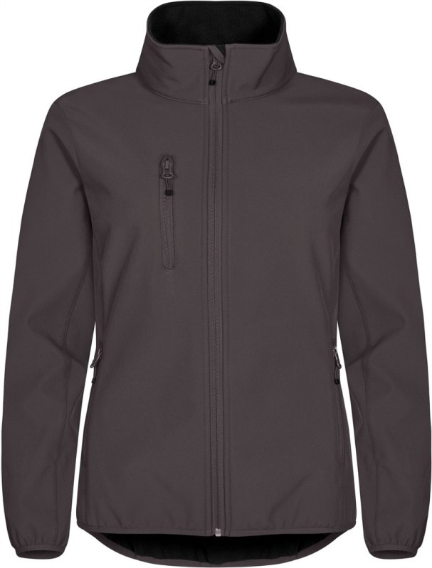 Clique Classic Softshell Jkt W Dámská 3-vrstvá softshellová bunda 67.0915 dark grey