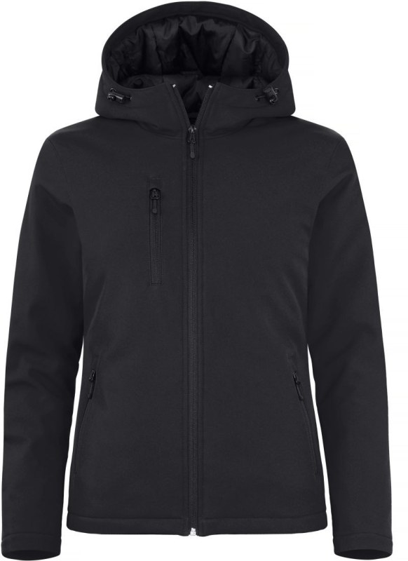 Clique Padded Hooded Softshell Women Dámská zateplená softshellová bunda s kapucí 67.0953 black