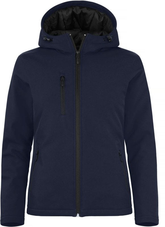 Clique Padded Hooded Softshell Women Dámská zateplená softshellová bunda s kapucí 67.0953 dark navy