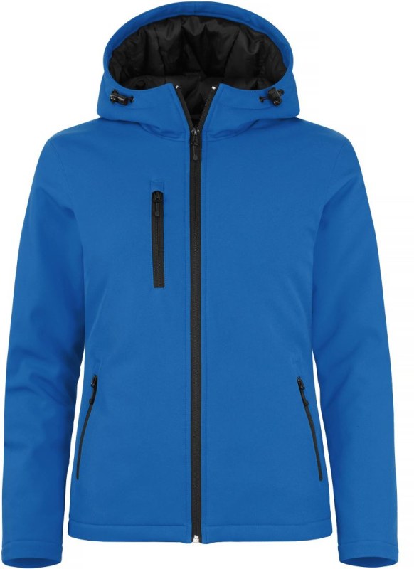 Clique Padded Hooded Softshell Women Dámská zateplená softshellová bunda s&nbsp;kapucí 67.0953 royal blue - Dámské oblečení bundy