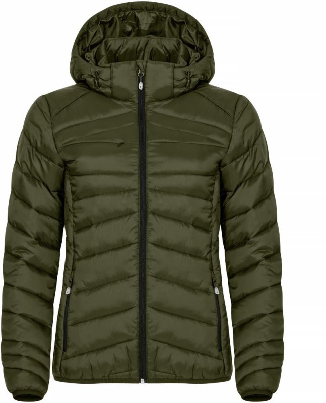 Clique Idaho Jacket Women Dámská prošívaná bunda 67.0977 fog green