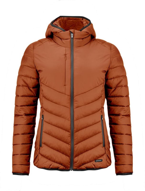 Cutter & Buck Mount Adams Jacket Women Dámská prošívaná bunda 68.1475 orange rust - Dámské oblečení bundy