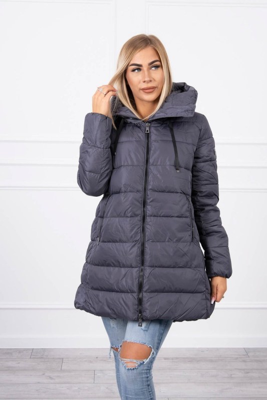 Prošívaná zimní bunda FIFI Cindy grey - Dámské oblečení bundy