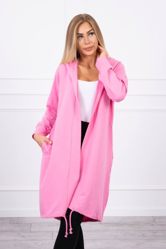 Světle růžová bunda s potiskem - Dámské oblečení bundy