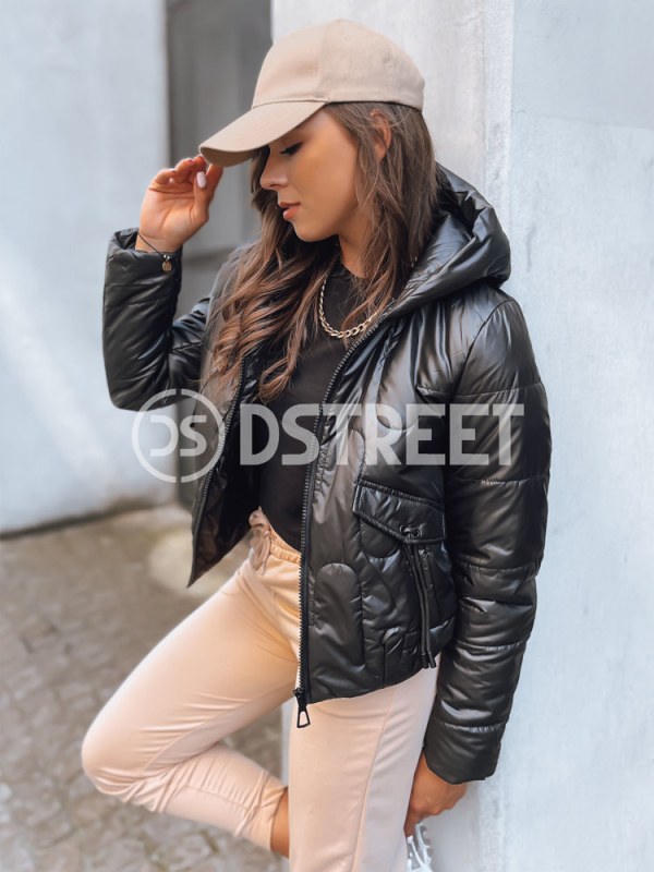Dámská sportovní prošívaná bunda LILYWOOL černá Dstreet TY3713 Dámská sportovní prošívaná bunda LILYWOOL černá Dstreet TY3713 - Dámské oblečení bundy