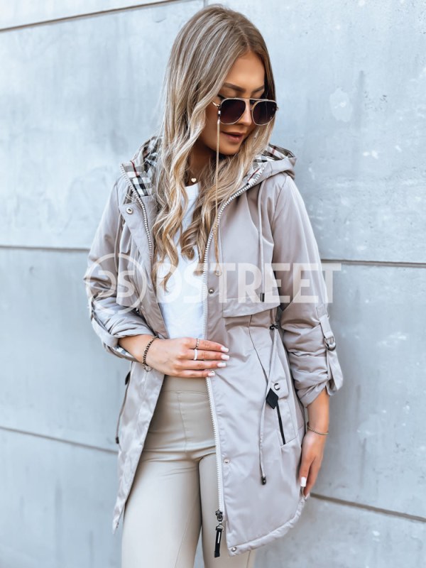 STARK STYLE dámská bunda parka šedá Dstreet TY3857 - Dámské oblečení bundy