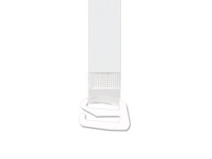 Silikonová ramínka Julimex RT-104 16mm bílý kov