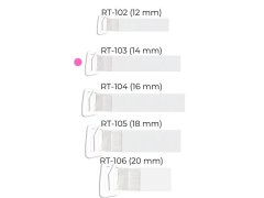 Julimex RT 103 silikonové řemínky s&nbsp;kovovou sponou 14 mm