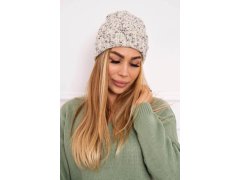 Dámská čepice Eliza K205 ecru+grey