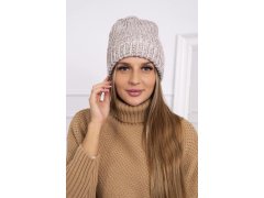 Dámská čepice Delia K260 light beige