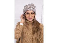 Dámská čepice Delia K260 tmavě béžová
