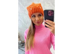 Dámská čepice Ramona K383 oranžová
