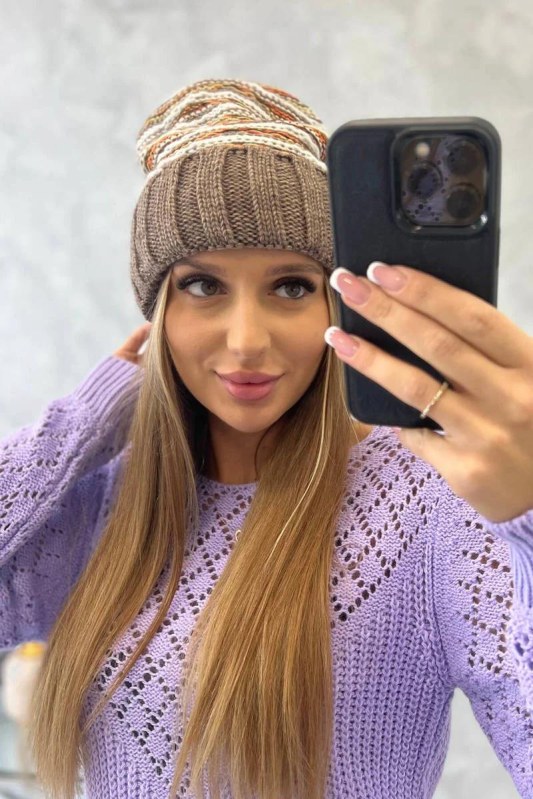 Dámská čepice Feba K330 mocca