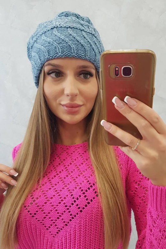 Dámská čepice Dagmara K332 light denim