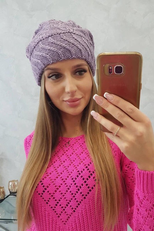 Dámská čepice Dagmara K332 fialová