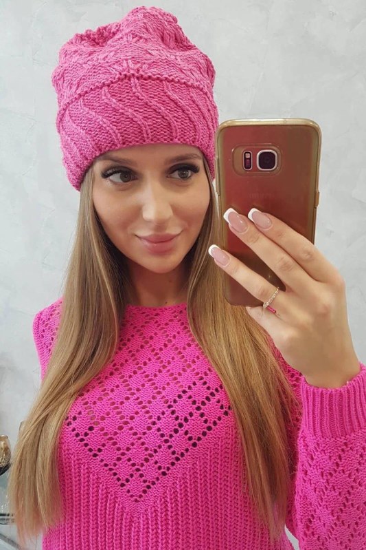 Dámská čepice Dagmara K332 pink