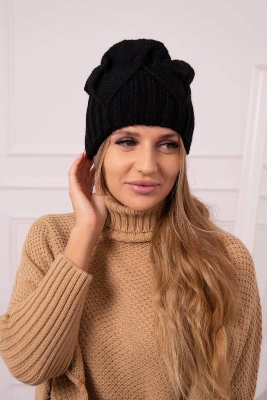 Dámská čepice Liliana K375 černá - Dámské oblečení doplňky Čepice a&nbsp;klobouky