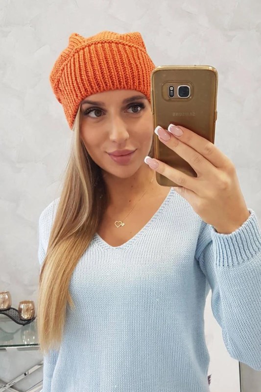 Dámská čepice Ingrid K371 oranžová