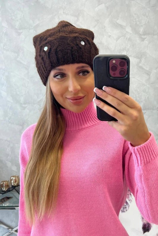 Dámská čepice Ramona K383 hnědá