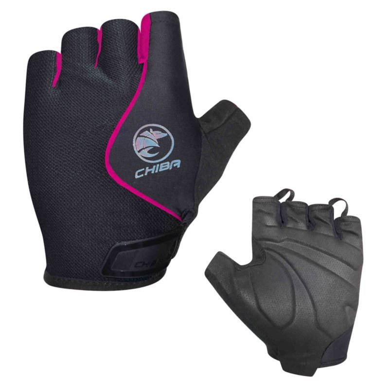 Rukavice CHIBA LADY AIR PLUS černo-růžové M