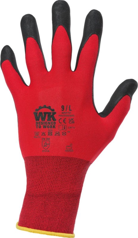 WK WKP 701 Pracovní rukavice 20.701W red
