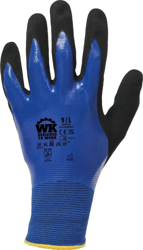 WK WKP 703 Pracovní rukavice chránící před vlhkostí 20.703W royal blue