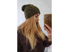 Fleecová čepice Sonia K201 khaki