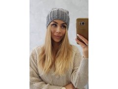Milano fleecová čepice K203 grey melange+grey