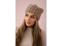 Milano fleecová čepice K203 tmavě béžová