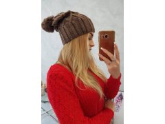 Milano fleecová čepice K203 mocca