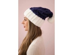 Milano fleecová čepice K203 tmavě fialová+ecru