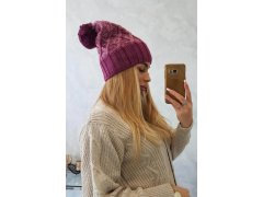 Milano fleecová čepice K203 pink melange+dark pink