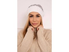 Milano fleecová čepice K203 grey melange+ecru