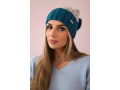 Fleecová čepice Paris K212 grey+marine