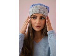Paris fleecová čepice K212 modrá+šedá
