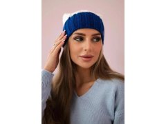 Paris fleecová čepice K212 ecru+chabra