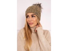 Fleecová čepice Daria K217 light khaki
